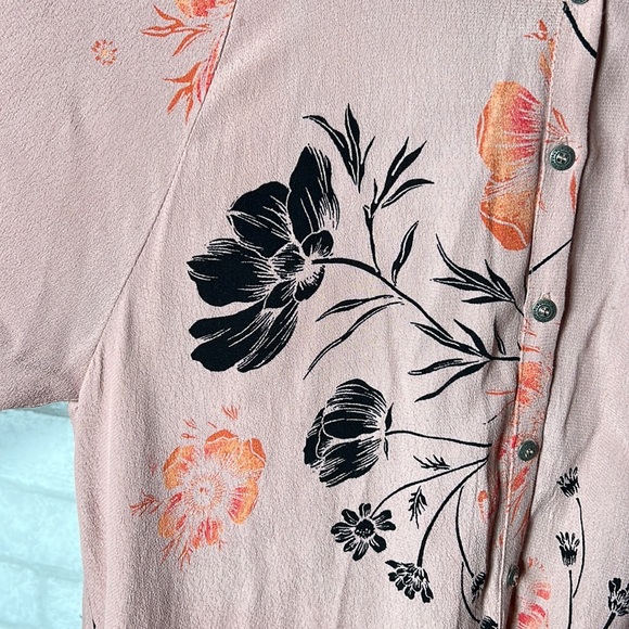 Free people pink/rose floral dress size XS - Picture 7 of 13